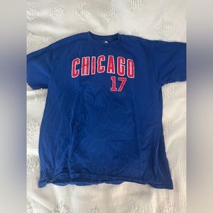 oversized cubs tshirt, bryant #17